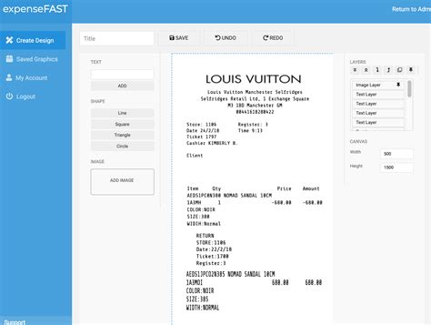 louis vuitton receipt maker|false Louis Vuitton receipt.